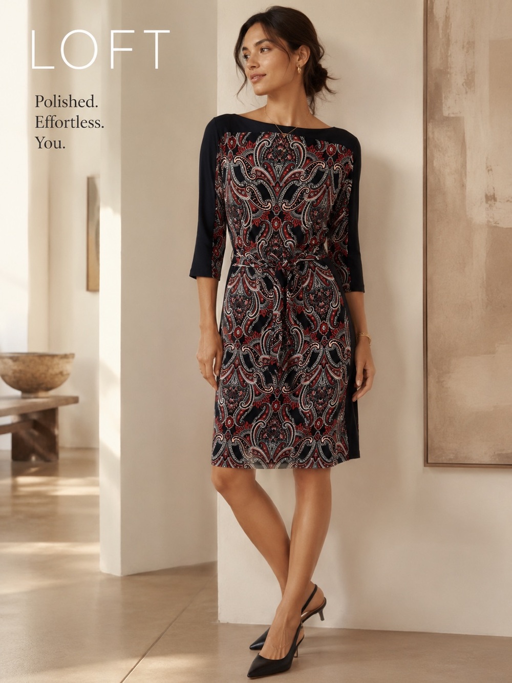 Ann Taylor Paisley Dress